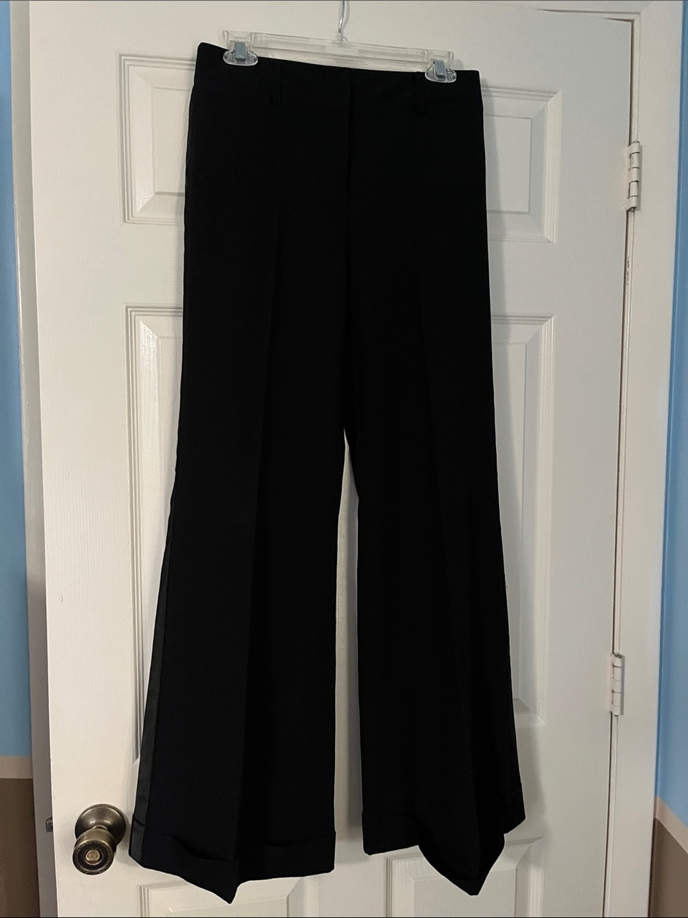 Tuxedo striped black trousers